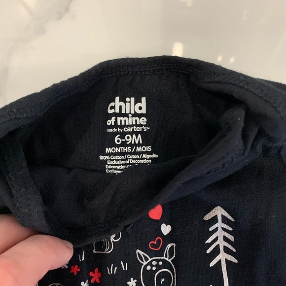 Baby girl 3 piece set. Size 6-9m. Child of mine by carters. ❄️ - Picture 3 of 5